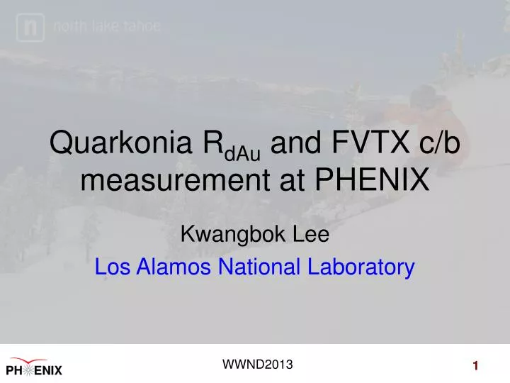 quarkonia r dau and fvtx c b measurement at phenix