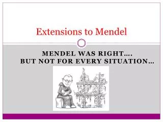 Extensions to Mendel