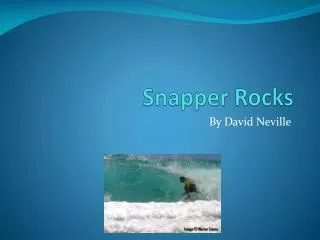 Snapper Rocks
