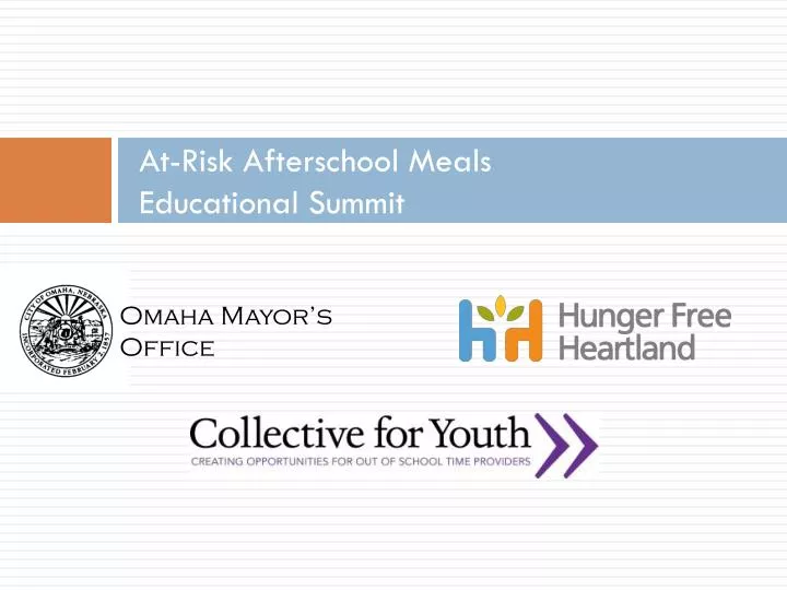 at risk afterschool meals educational summit
