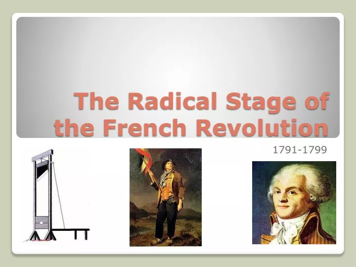 the radical stage of the french revolution