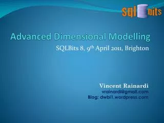 Advanced Dimensional Modelling