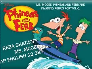 Reba Shatzoff Ms. McGee AP English 12 3B