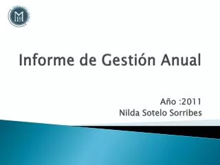 informe de gesti n anual