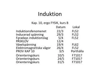 induktion
