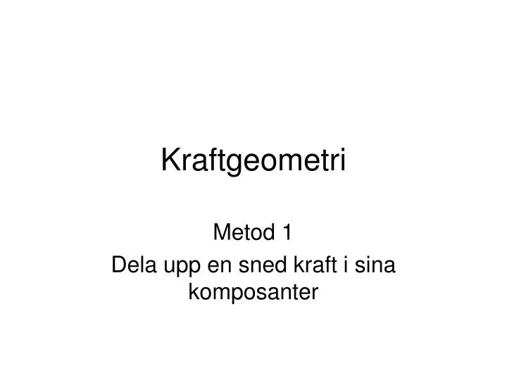 kraftgeometri