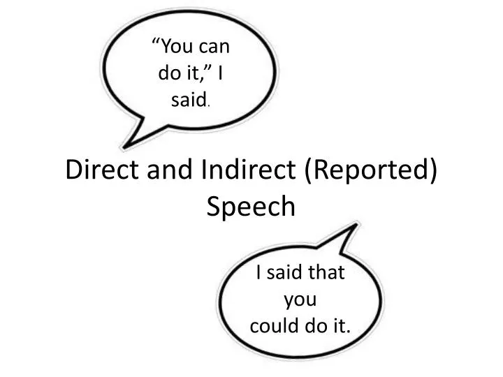 direct and indirect reported speech