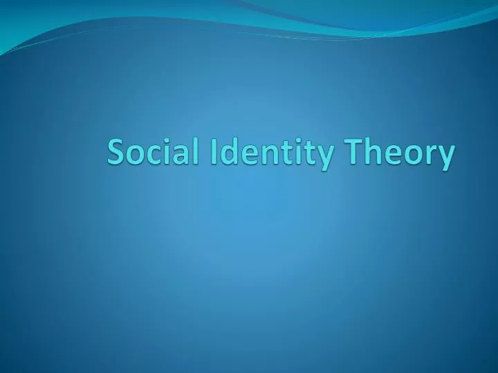social identity theory