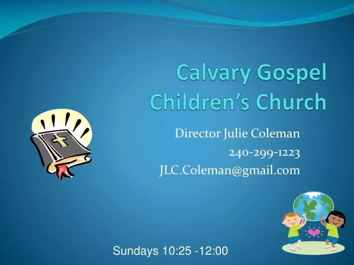calvary gospel children s church