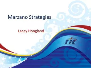 Marzano Strategies