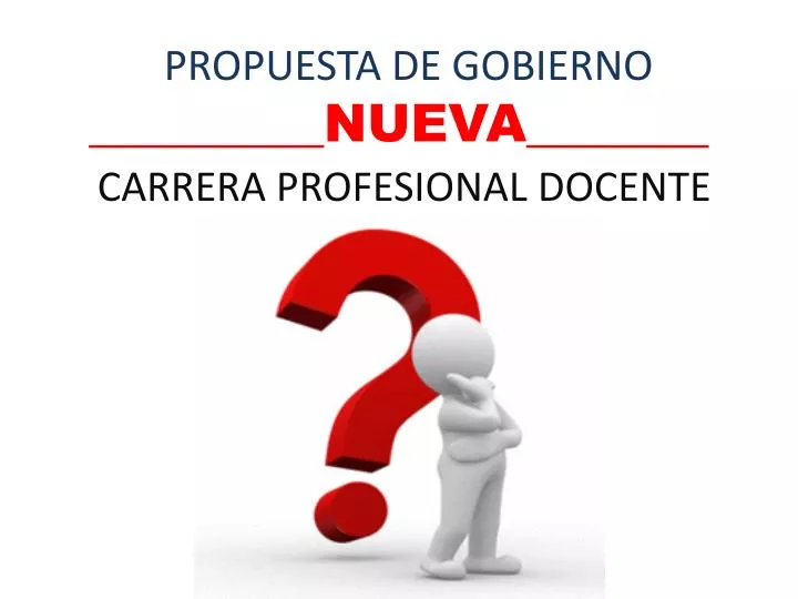 nueva carrera profesional docente