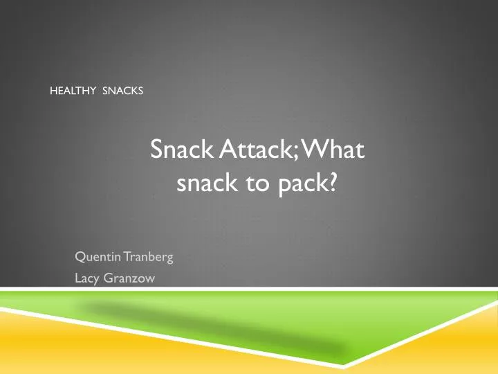 healthy snacks