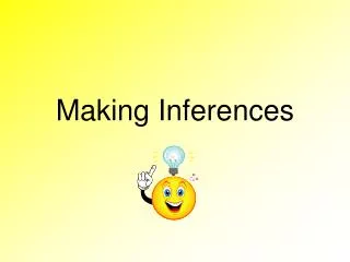 making inferences