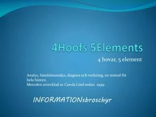 4hoofs 5elements
