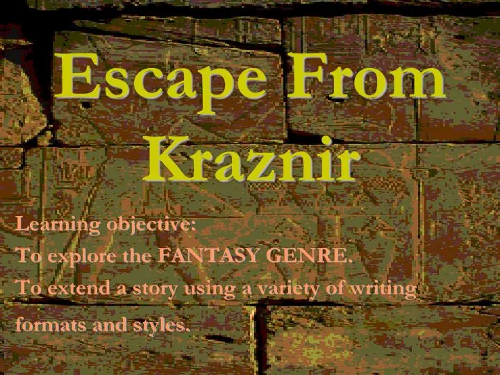 escape from kraznir