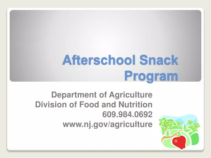 afterschool snack program