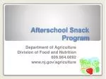 Afterschool Snack Program - slide 1