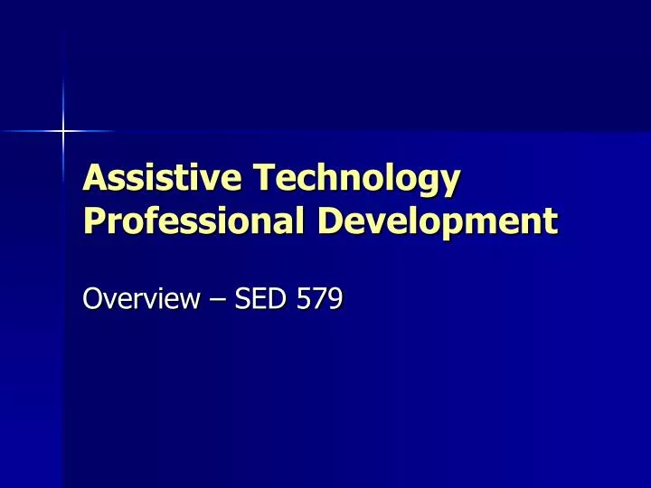 assistive technology professional development