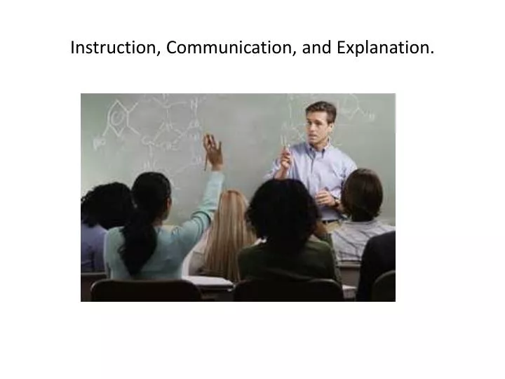 instruction communication and explanation