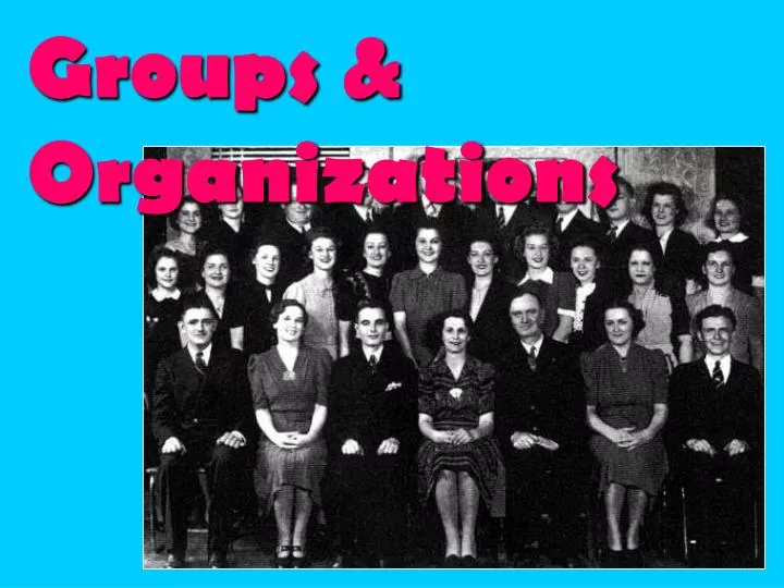groups organizations