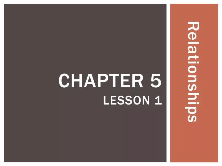 chapter 5 lesson 1