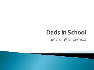 Dads in School