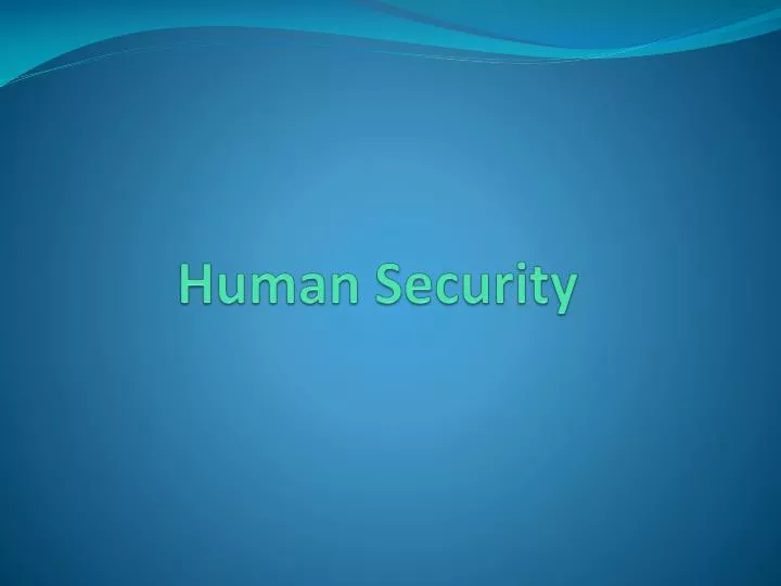 human security