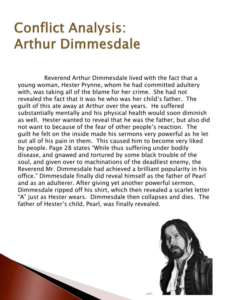 conflict analysis arthur dimmesdale