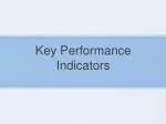 Key Performance Indicators - slide 1