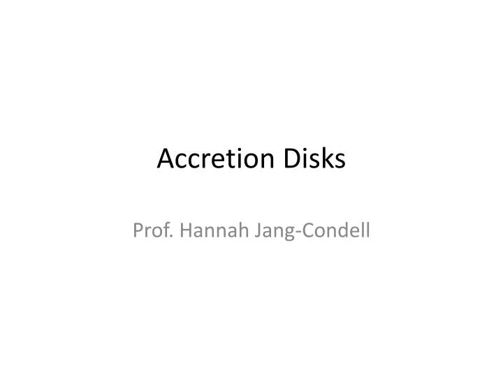 accretion disks
