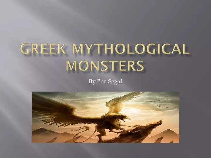 greek mythological monsters