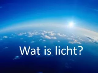 wat is licht