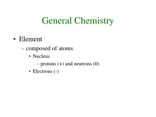 General Chemistry