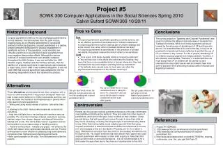 Project #5 SOWK 300 Computer Applications in the Social Sciences Spring 2010