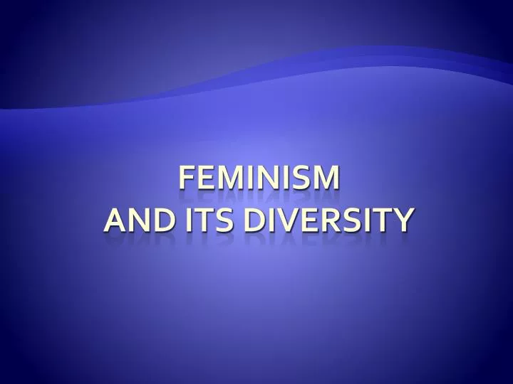 feminism and its diversity