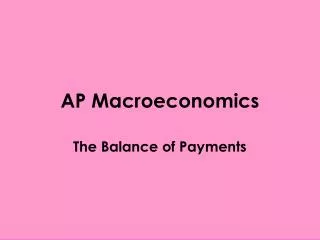 AP Macroeconomics