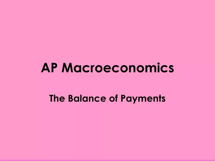 ap macroeconomics