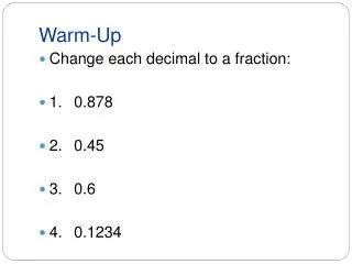 warm up