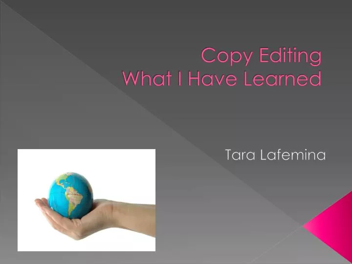 copy editing what i have learned