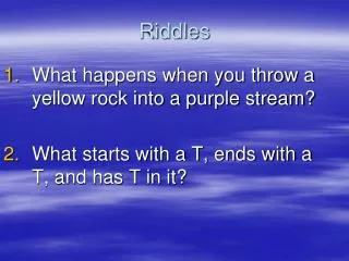 Riddles