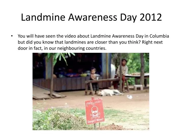 landmine awareness day 2012