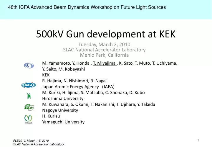 500kv gun development at kek