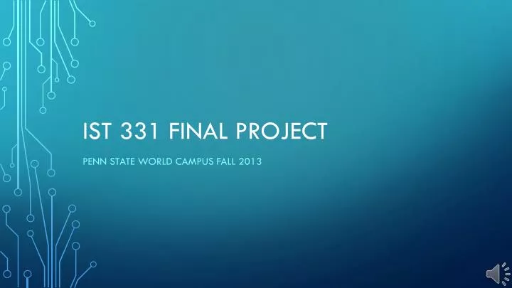 ist 331 final project