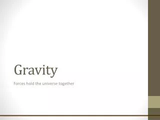gravity