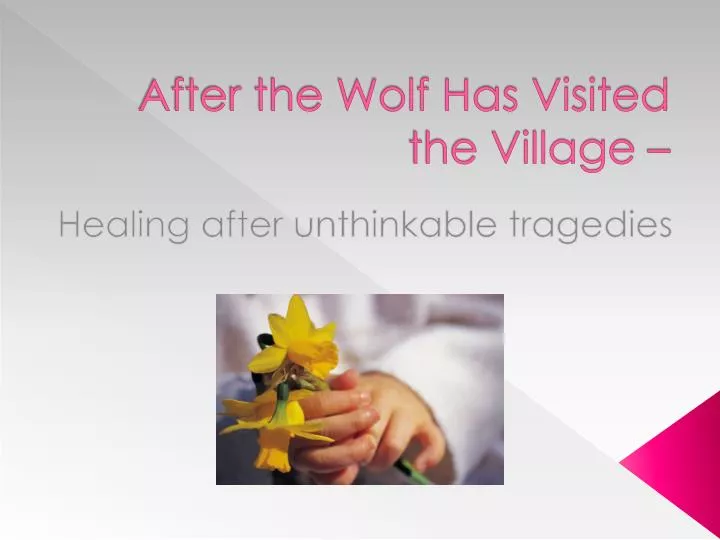 after the wolf has visited the village