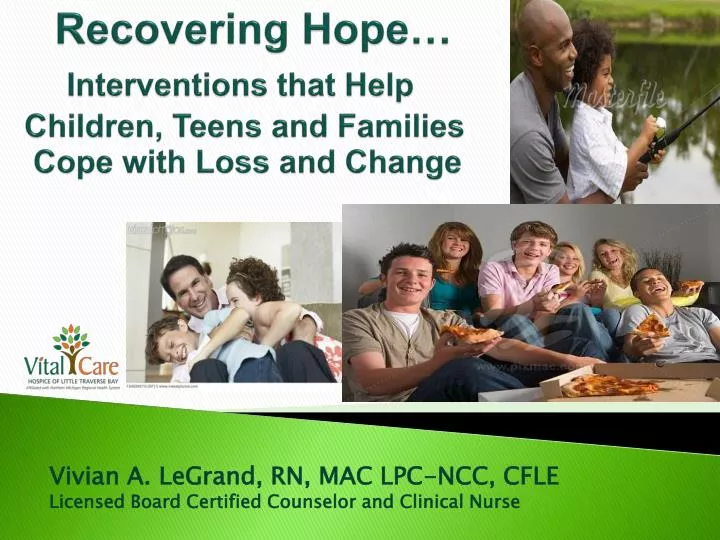 recovering hope interventions that help children teens and families cope with loss and change