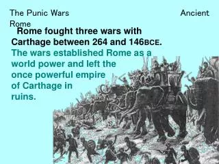 The Punic Wars Ancient Rome