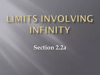 limits involving infinity