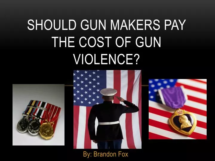 should gun makers pay the cost of gun violence