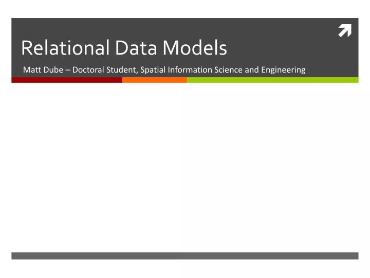 relational data models